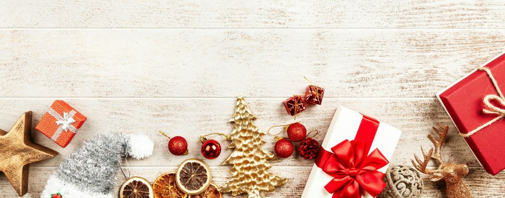 Christmas border white